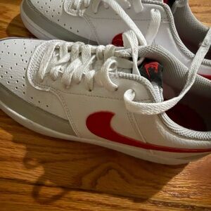 White/Red/Grey Nike Court Vision Low (Sold Out) W8